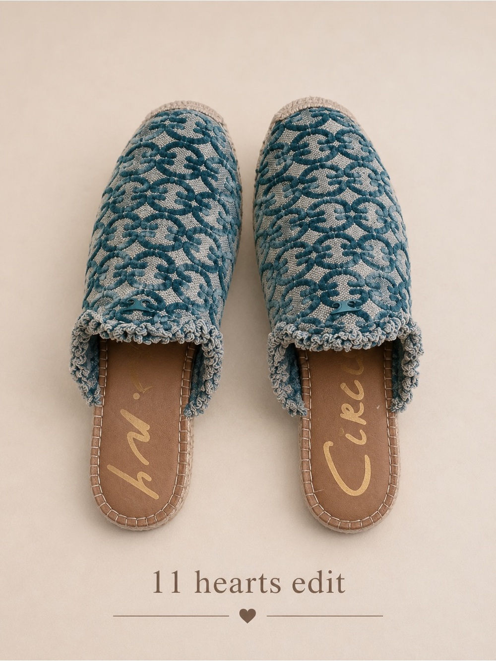 CIRCUS BY SAM EDELMAN women's mallory espadrille mule in tidal teal 8.5 NEW